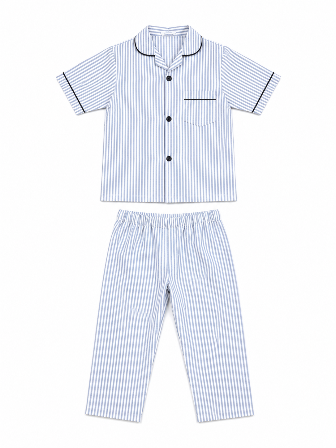 blue stripes night suit