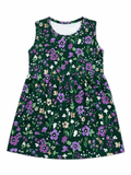 Green floral frock