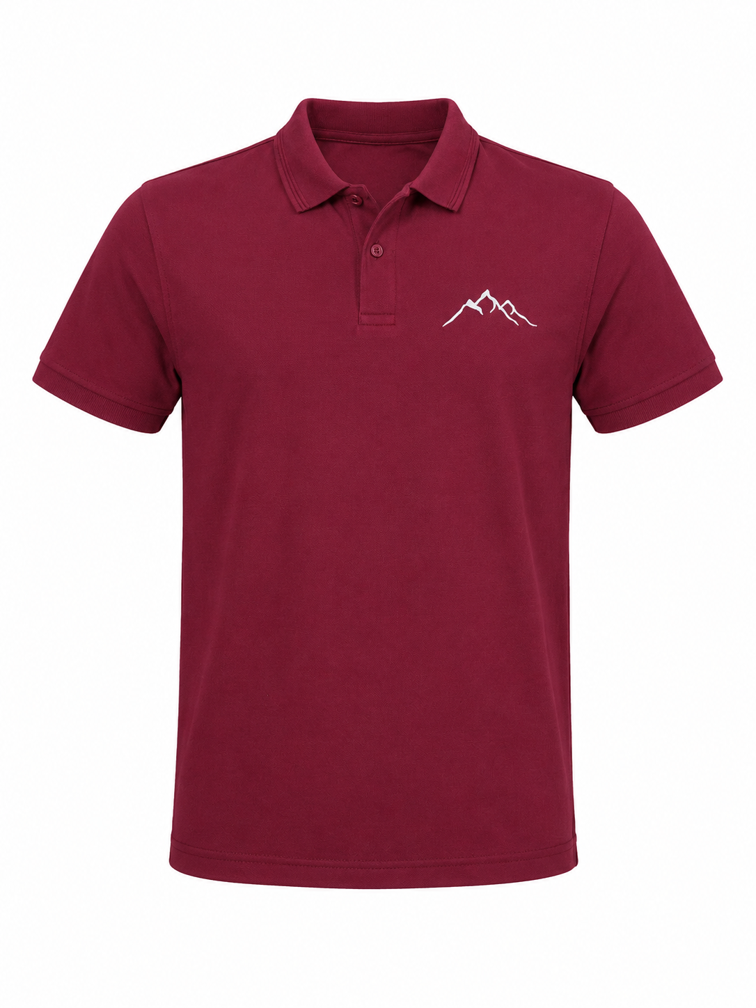 Burgundy Polo Shirt Men's