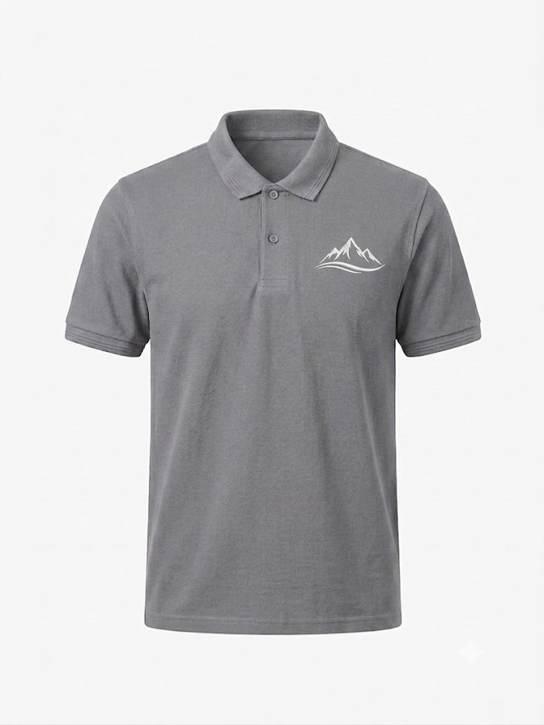 Grey Polo Shirt Men's